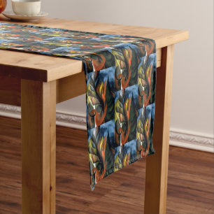 Chemin De Table Court Vintage Georgia O'Keefe 1922 Érable et cèdre