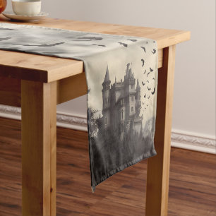 Chemin De Table Court Vintage gothique Halloween Party Vampire Castle
