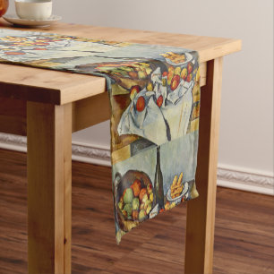 Chemin De Table Court Vintage Le panier des pommes par Paul Cezanne