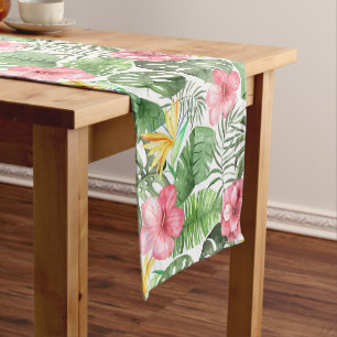 Chemin De Table Court Vintage tropical