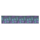 Chemin De Table Court Violet rencontre Turquoise moderne art fractal abs (Horizontal)