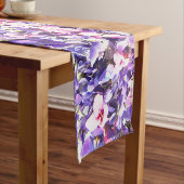 Chemin De Table Court Violets sauvages (In Situ)