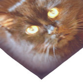 Chemin De Table Court visage de chat noir (Coin)