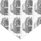 Chemin De Table Court Voiture Vintage Voyage (Coin)