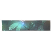 Chemin De Table Court Vol de libellule verte lumineuse (Horizontal)