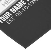 Chemin De Table Court Votre photo ici Nom et âge (Coin)