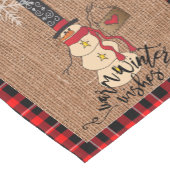 Chemin De Table Court Warm Winter Warm - Snowman (Coin)