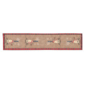 Chemin De Table Court Warm Winter Warm - Snowman (Horizontal)