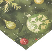 Chemin De Table Court Watercolor Christmas tree ornament (Coin)