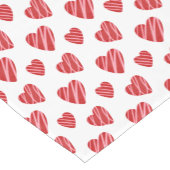 Chemin De Table Court Whimsical Red Hearts Saint Valentin (Coin)