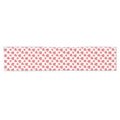 Chemin De Table Court Whimsical Red Hearts Saint Valentin (Horizontal)