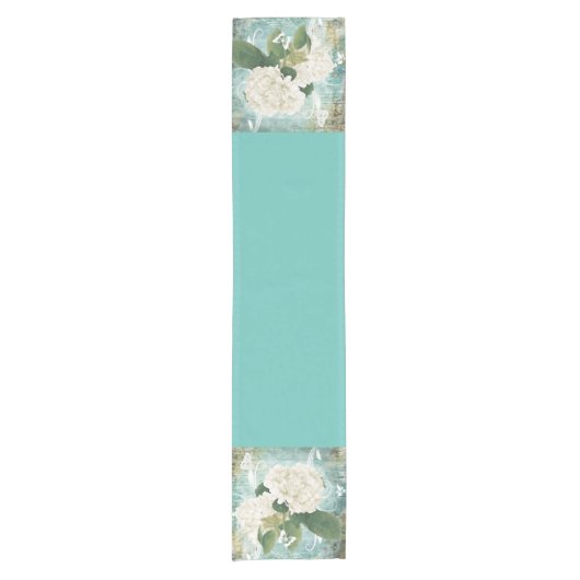 Chemin De Table Court White hydrangea (Devant)