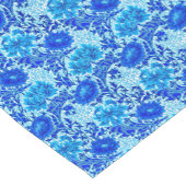 Chemin De Table Court William Morris Chrysanthemums Nuances de Denim Blu (Coin)