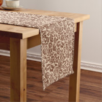 William Morris Floral Damassé, Taupe Brun sur Beig