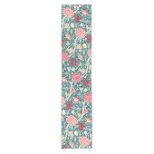 Chemin De Table Court William Morris Rose Gold Green Blue Floral Pattern (Devant)
