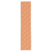 Chemin De Table Court William Morris Thistle Damask, Mandarin Orange (Devant)