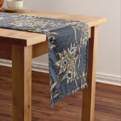 Chemin De Table Court William Morris Tulip Willow Blue Motif (In Situ)