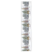 Chemin De Table Court Winter Wonderland White Christmas Table Runner (Devant)