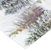 Chemin De Table Court Winter Wonderland White Christmas Table Runner (Coin)