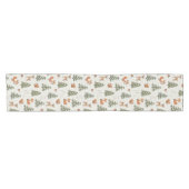 Chemin De Table Court Winter Woodland Forest Animals Small Christmas (Horizontal)