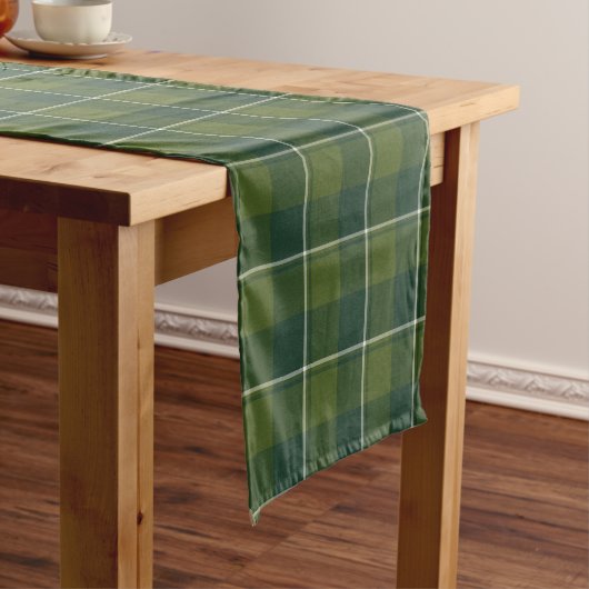 Chemin De Table Court Woodland and Evergreen Plaid (In Situ)