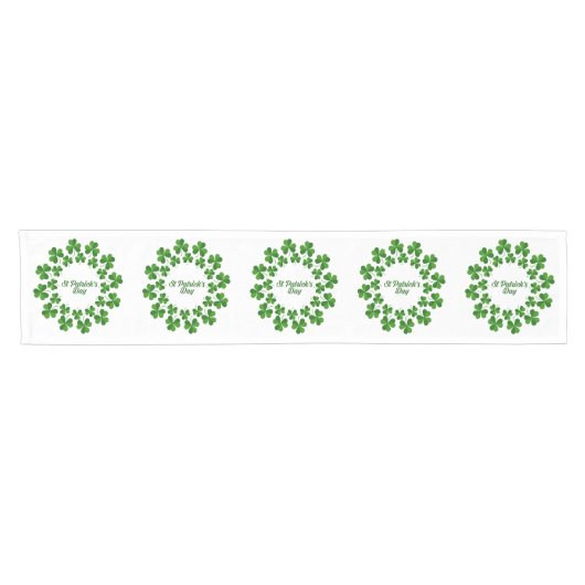 Chemin De Table Court Wreath de la Saint Patrick Thunder_Cove (Horizontal)