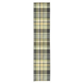 Chemin De Table Court Yellow-brown tartan plaid.  (Devant)