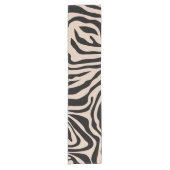 Chemin De Table Court Zebra Stripes crème Beige Black Wild Poster de ani (Devant)