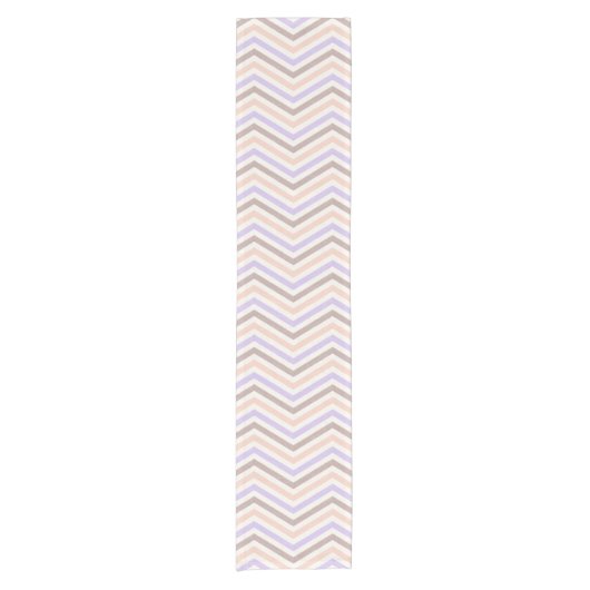 Chemin De Table Court ZigZag Blush Rose Lavande (Devant)