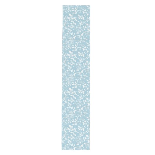 Chemin de table floral aqua moderne moyen (Devant)