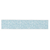 Chemin de table floral aqua moderne moyen (Horizontal)