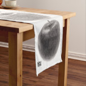 CHEMIN DE TABLE LONG 3個のりんご 縦 (In Situ)