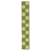Chemin De Table Long 70s Checks and Circles Green (Devant)