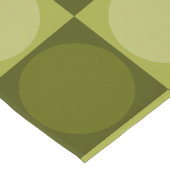 Chemin De Table Long 70s Checks and Circles Green (Coin)