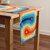 Chemin De Table Long 70s Double Wave (In Situ)