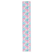 Chemin De Table Long 80's Memphis Active Pink Light Blue (Devant)