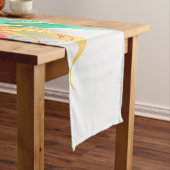 Chemin De Table Long Ailes fluffy arc-en-ciel (In Situ)