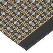 Chemin De Table Long Aletha avec garniture noire  (Coin)