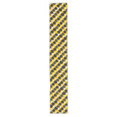 Chemin De Table Long Ananas noir (Devant)