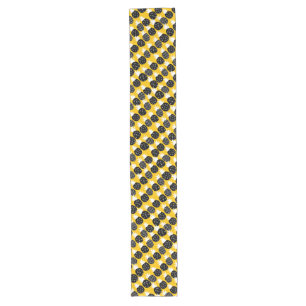 Chemin De Table Long Ananas noir