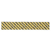 Chemin De Table Long Ananas noir (Horizontal)