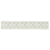 Chemin De Table Long Animaux de Noël mignons motif sans couture (Horizontal)