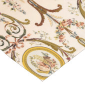 Chemin De Table Long Antique Rococo Floral Gold Crème Élégante (Coin)