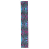 Chemin De Table Long Aqua Magenta et Abstrait noir (Devant)