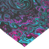 Chemin De Table Long Aqua Magenta et Abstrait noir (Coin)