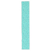 Chemin De Table Long Aqua, turquoise et pois de mer (Devant)