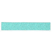 Chemin De Table Long Aqua, turquoise et pois de mer (Horizontal)