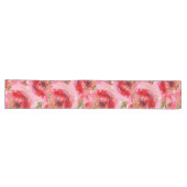 Chemin De Table Long Aquarelle chic rose motif floral (Horizontal)