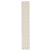 Chemin De Table Long Aquarelle Damas Print Table Runner Classic Ivory (Devant)