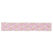 Chemin De Table Long Aquarelle Fuchsia rose violet (Horizontal)